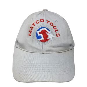 Matco Tools Strapback Hat Gray One Size Adjustable Embroidered 6 Panel